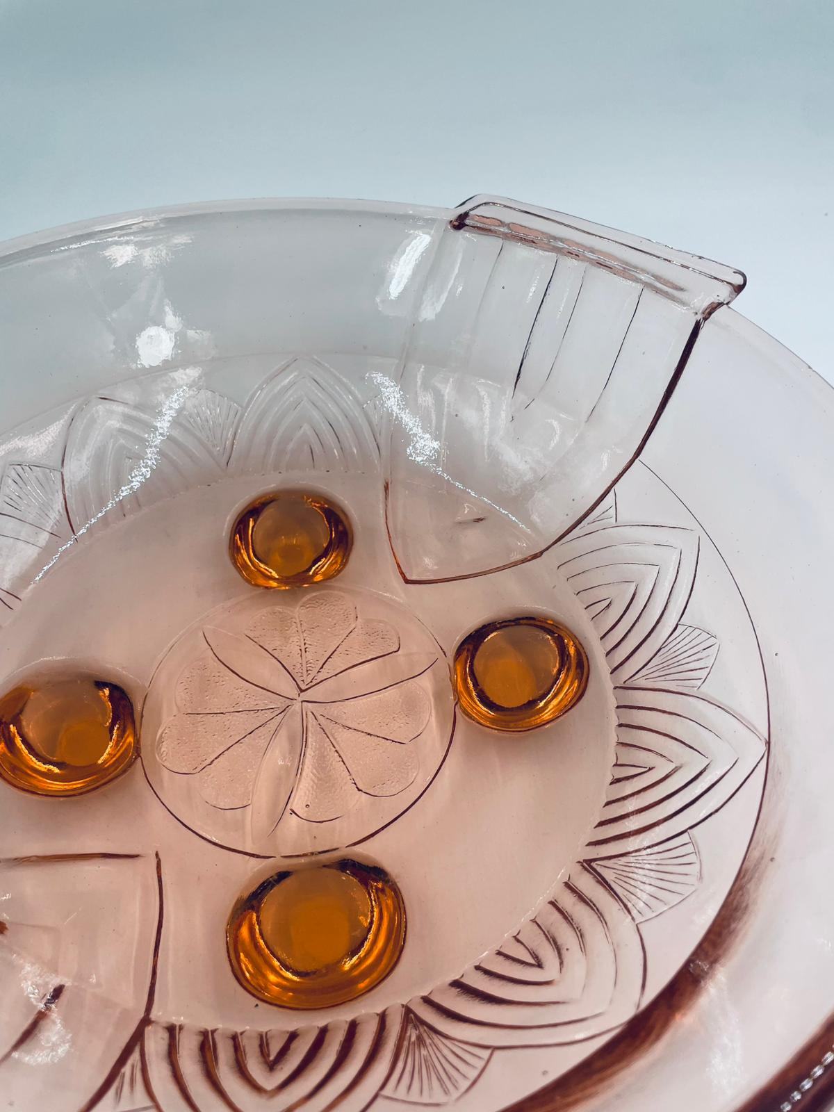 Rozaliowy, łososiowa misa Fenne Orient Z LAT 1938 - Image 13