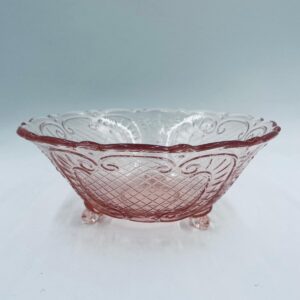 Rosaline bowl, salmon Art Nouveau