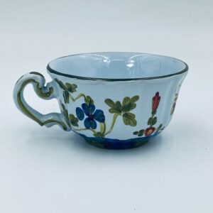 Filiżanka ręcznie malowana włoska Faenza lata 50-te