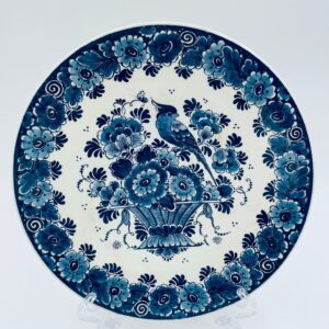 Talerz niebiesko biały Delft wiszące