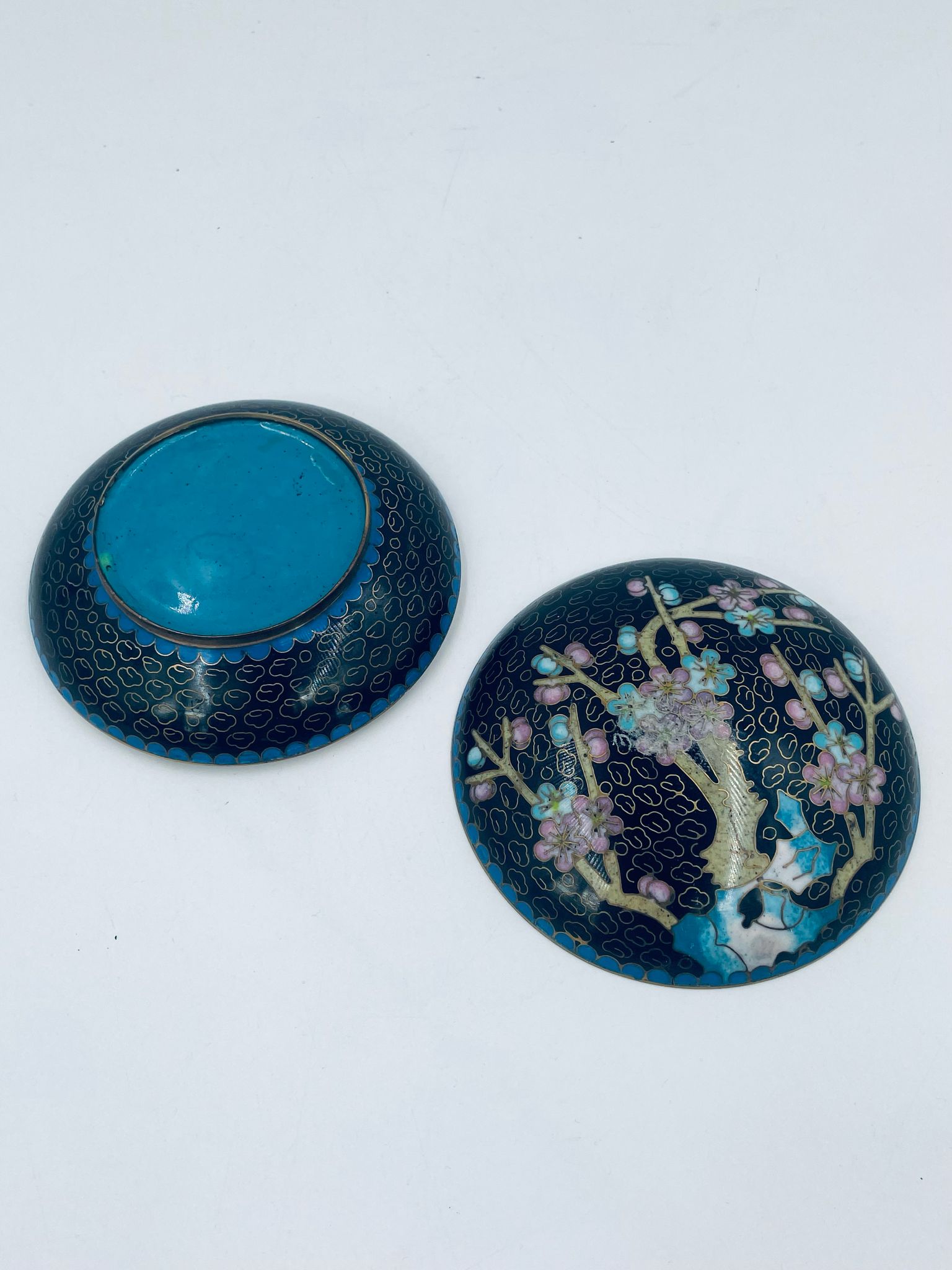 Puzderko na drobiazgi z mosiądzu ręcznie malowane - obrazek 6