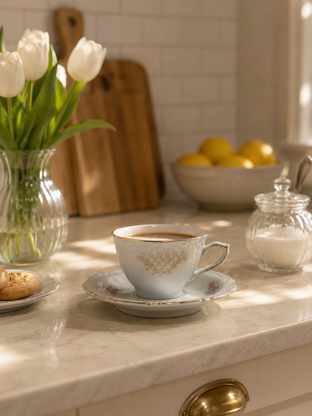 Zestaw śniadaniowy Filiżanka kolekcjonerska porcelanowa Kahla - obrazek 2