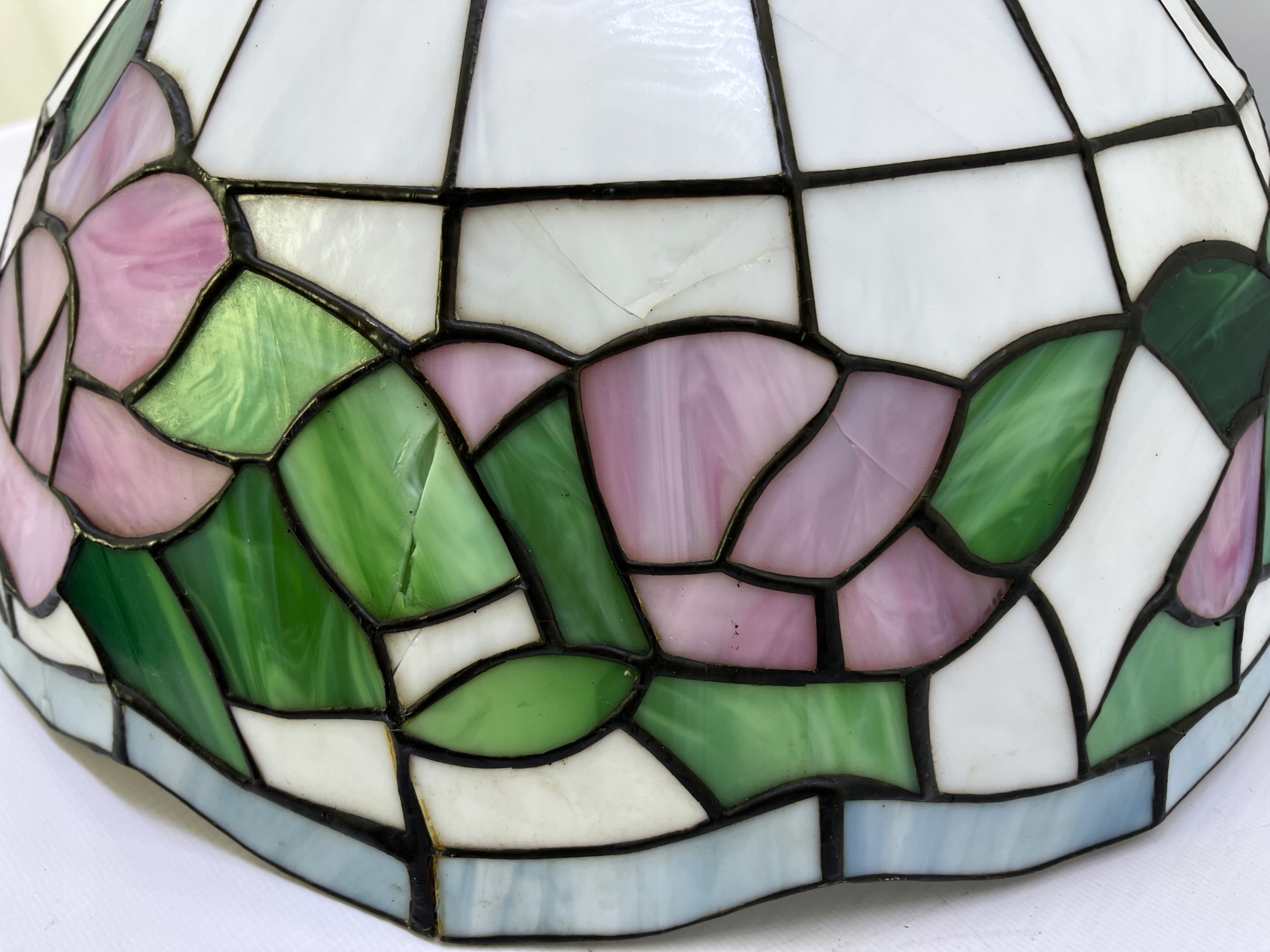 Zwis lampa Żyrandol stylowy Tiffany Delikatne peknięcia - obrazek 6