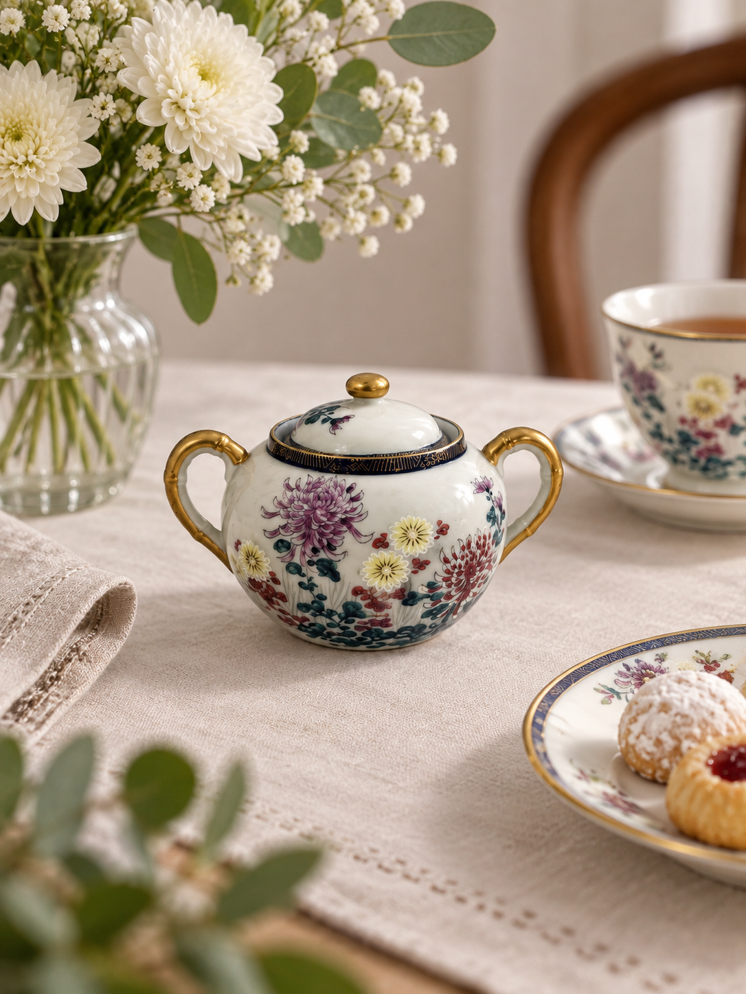 Cukiernica porcelanowa Japonia Kutania