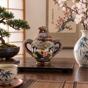 Cukiernica porcelanowa Japonia Kutania