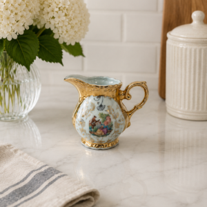 Dzbanuszek na mleko porcelanowy Włoski