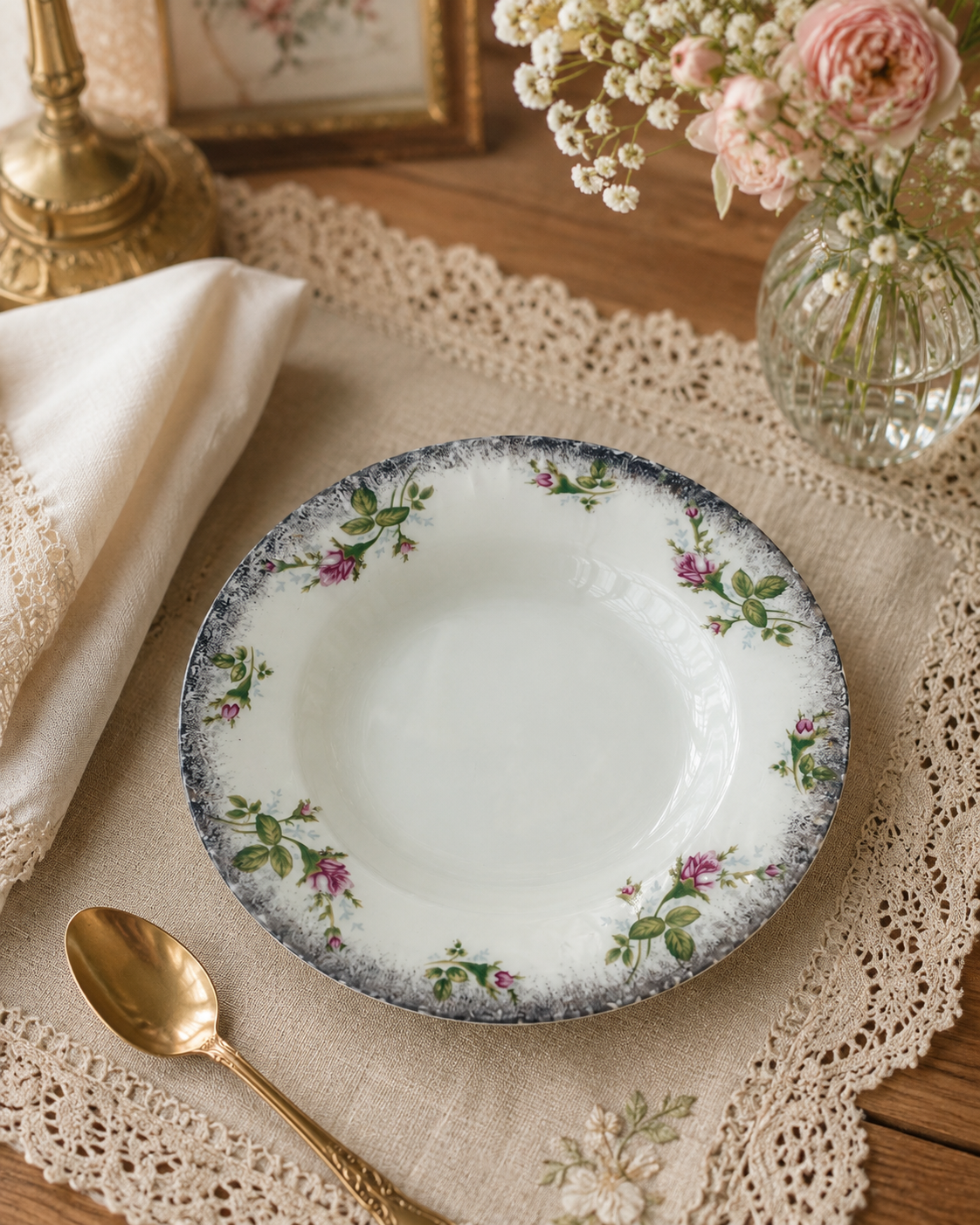 Talerz głęboki obiadowy porcelanowy Chodzież Polska - Image 2