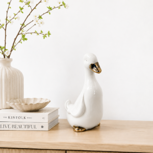 Figurka kolekcjonerska ceramiczna Gęś Vintage