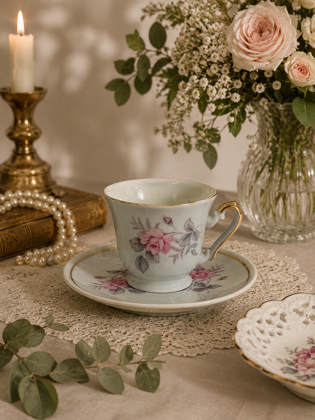 Zestaw śniadaniowy Filiżanka kolekcjonerska porcelanowa Zaječar Jugosławia - Image 2