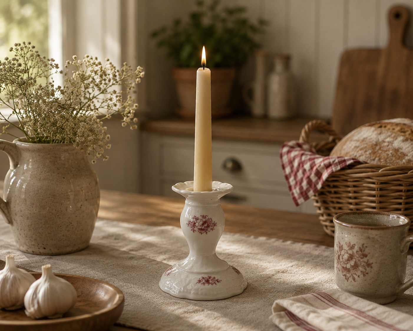 Świecznik dekoracyjny porcelanowy Seltmann Weiden - obrazek 2
